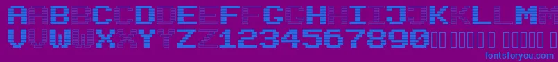 Подробнее о шрифте BlackWhiteBlock Шрифт BlackWhiteBlock – синие шрифты на фиолетовом фоне