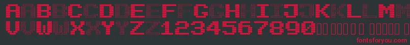 BlackWhiteBlock Font – Red Fonts on Black Background