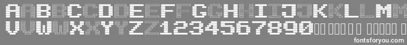 BlackWhiteBlock Font – White Fonts on Gray Background