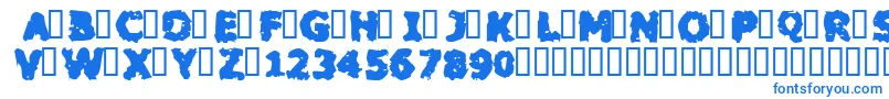 BLACM    Font – Blue Fonts on White Background