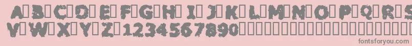 BLACM    Font – Gray Fonts on Pink Background