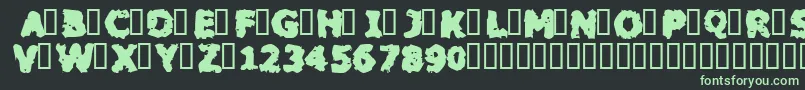 BLACM    Font – Green Fonts on Black Background
