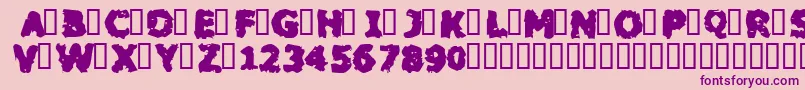 BLACM    Font – Purple Fonts on Pink Background