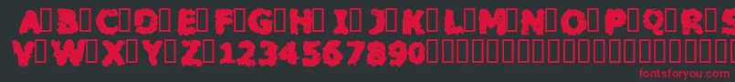 BLACM    Font – Red Fonts on Black Background