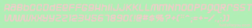 BLACR    Font – Pink Fonts on Green Background