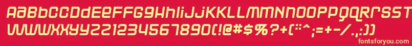 BLACR    Font – Yellow Fonts on Red Background