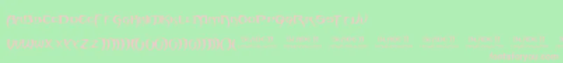 Blade 2 Font – Pink Fonts on Green Background