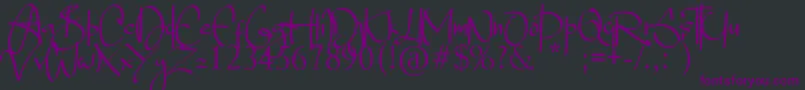 Blade Alexander Font – Purple Fonts on Black Background