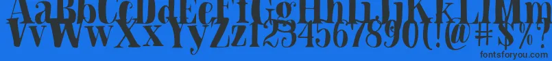 fuente Blade Hallowen Font – Fuentes Negras Sobre Fondo Azul