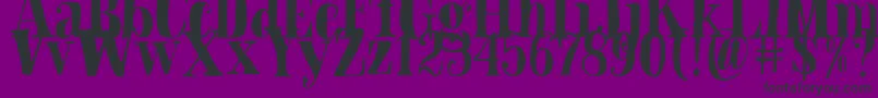Blade Hallowen Font Font – Black Fonts on Purple Background