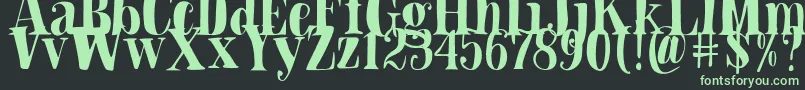 Blade Hallowen Font Font – Green Fonts on Black Background