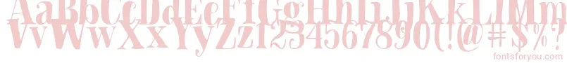 Blade Hallowen Font Font – Pink Fonts on White Background