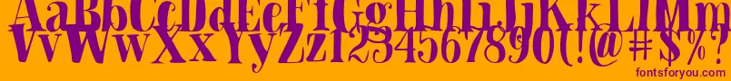 fuente Blade Hallowen Font – Fuentes Moradas Sobre Fondo Naranja