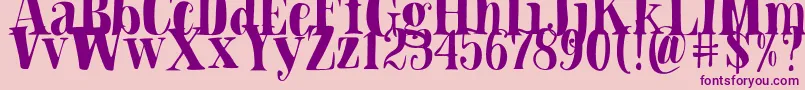 fuente Blade Hallowen Font – Fuentes Moradas Sobre Fondo Rosa