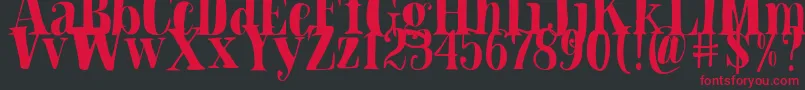 Шрифт Blade Hallowen Font – красные шрифты на чёрном фоне