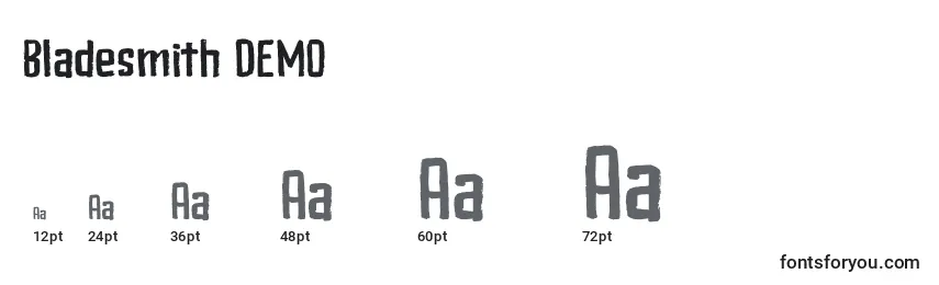 Bladesmith DEMO Font Sizes
