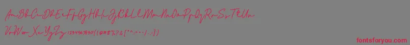 fuente Bladog Personal Use – Fuentes Rojas Sobre Fondo Gris