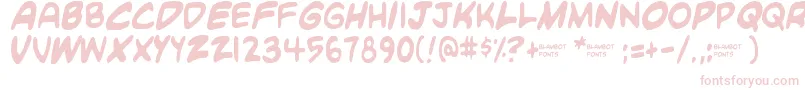 More about Blambot Custom Font Blambot Custom Font – Pink Fonts on White Background