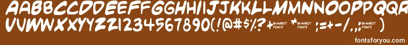 Police Blambot Custom – polices blanches sur fond brun