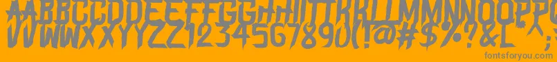 BLAME Font – Gray Fonts on Orange Background