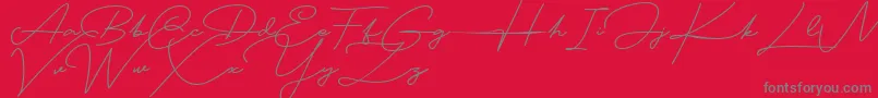 Blankid Font – Gray Fonts on Red Background