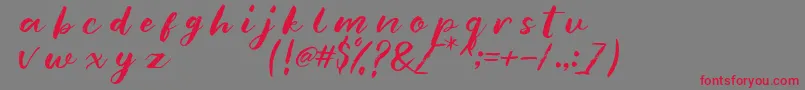 blankmonkey Font – Red Fonts on Gray Background