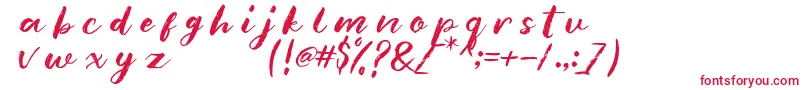 blankmonkey Font – Red Fonts on White Background