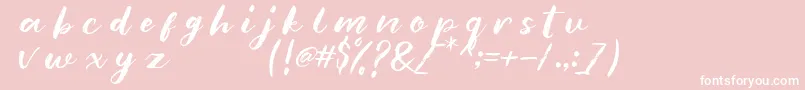 blankmonkey Font – White Fonts on Pink Background