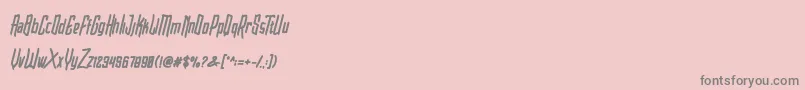 Czcionka Blarrack Sans Heavy Personal Use – szare czcionki na różowym tle