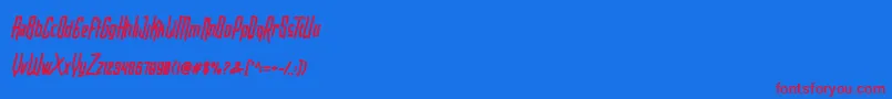 More about Blarrack Sans Heavy Personal Use Font Blarrack Sans Heavy Personal Use Font – Red Fonts on Blue Background