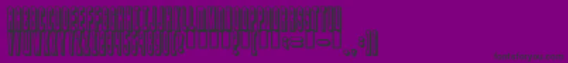 Шрифт blaster – чёрные шрифты на фиолетовом фоне