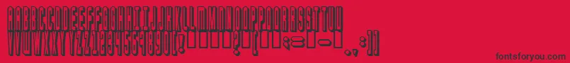 blaster Font – Black Fonts on Red Background