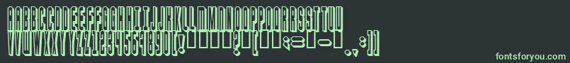 blaster Font – Green Fonts on Black Background