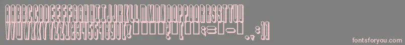 blaster Font – Pink Fonts on Gray Background