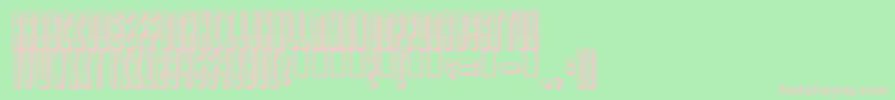 blaster Font – Pink Fonts on Green Background