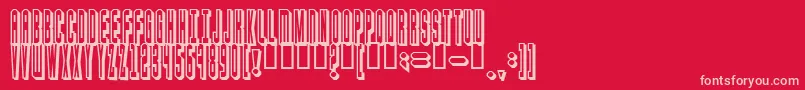 blaster Font – Pink Fonts on Red Background