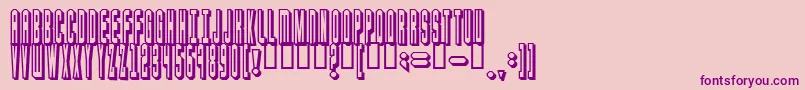 blaster Font – Purple Fonts on Pink Background