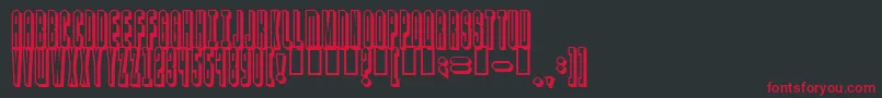 blaster Font – Red Fonts on Black Background