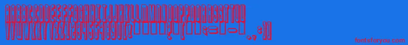 blaster Font – Red Fonts on Blue Background