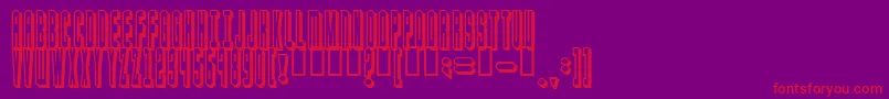 blaster Font – Red Fonts on Purple Background