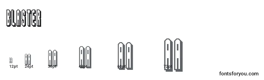 Размеры шрифта Blaster (121561)