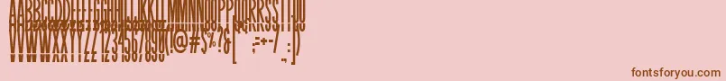BLASTIMO SANS Font – Brown Fonts on Pink Background