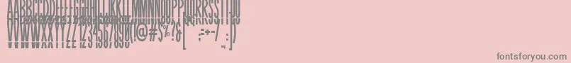 BLASTIMO SANS Font – Gray Fonts on Pink Background