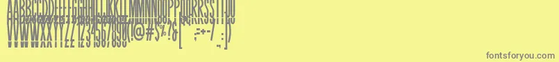 BLASTIMO SANS Font – Gray Fonts on Yellow Background
