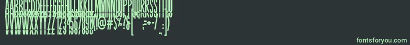 BLASTIMO SANS Font – Green Fonts on Black Background