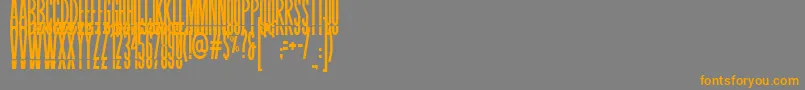 BLASTIMO SANS Font – Orange Fonts on Gray Background