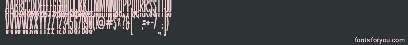 BLASTIMO SANS Font – Pink Fonts on Black Background