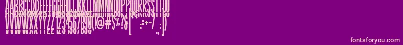 BLASTIMO SANS Font – Pink Fonts on Purple Background