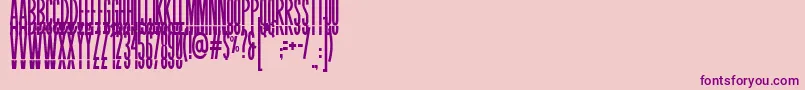BLASTIMO SANS Font – Purple Fonts on Pink Background