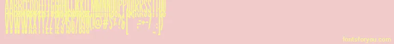 BLASTIMO SANS Font – Yellow Fonts on Pink Background
